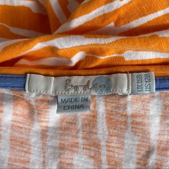 Boden Jersey Dress in Jaffa Painterly Stripe size 12R - Picture 6 of 7